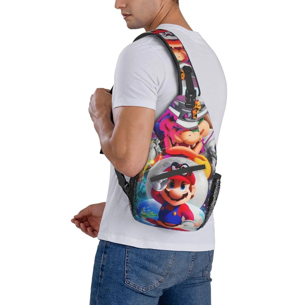 Sling Bag Mario Crossbody Chest Bags Odyssey Daypack Travel Unisex For Hiking Gifts Shoulder Women Backpack Men Super