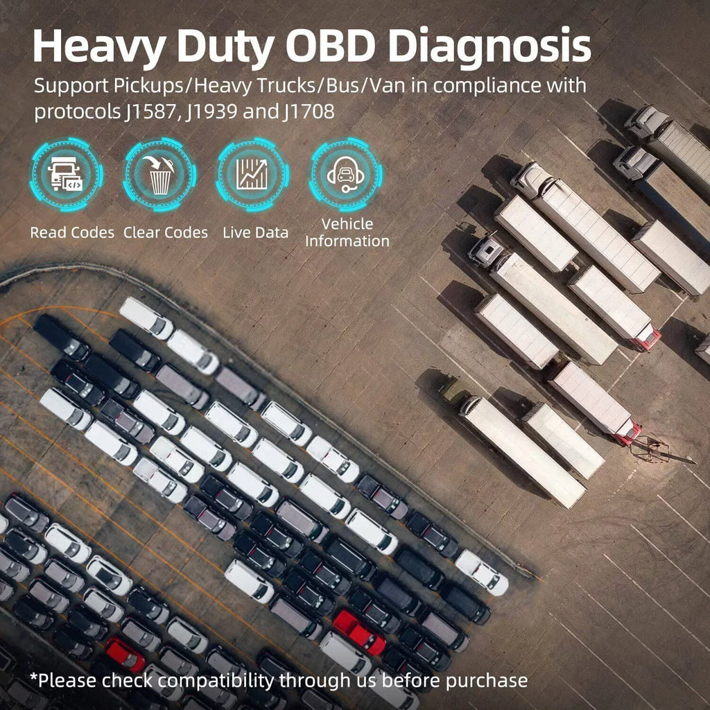 Scanner Reader Diagnostic Tool RD801 OBD2 Scanner Code Truck Duty Truck Heavy Romondes Diesel