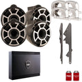 with Black Wet Swivel Speakers & 10" Two G3: Tower Adapters REV10B-SC SDX2 Sounds of Malibu For Pairs Amplifier G3