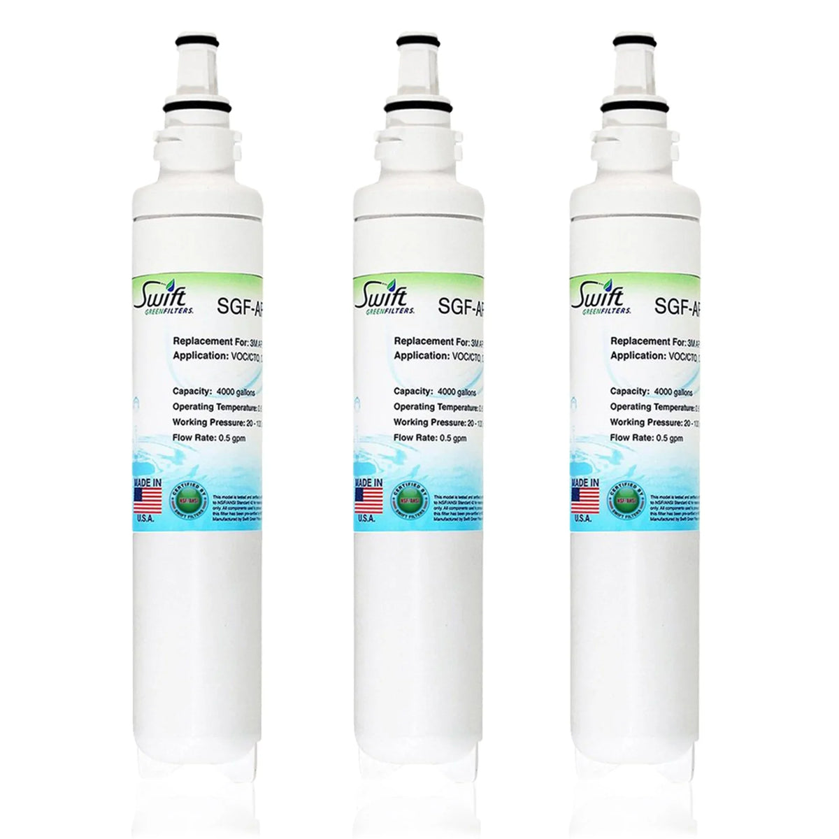 Rx for Filters Swift 3) SGF-AP2-405GS (Pack Filters Water Commercial of Replacement AP2-405GS Green 3M