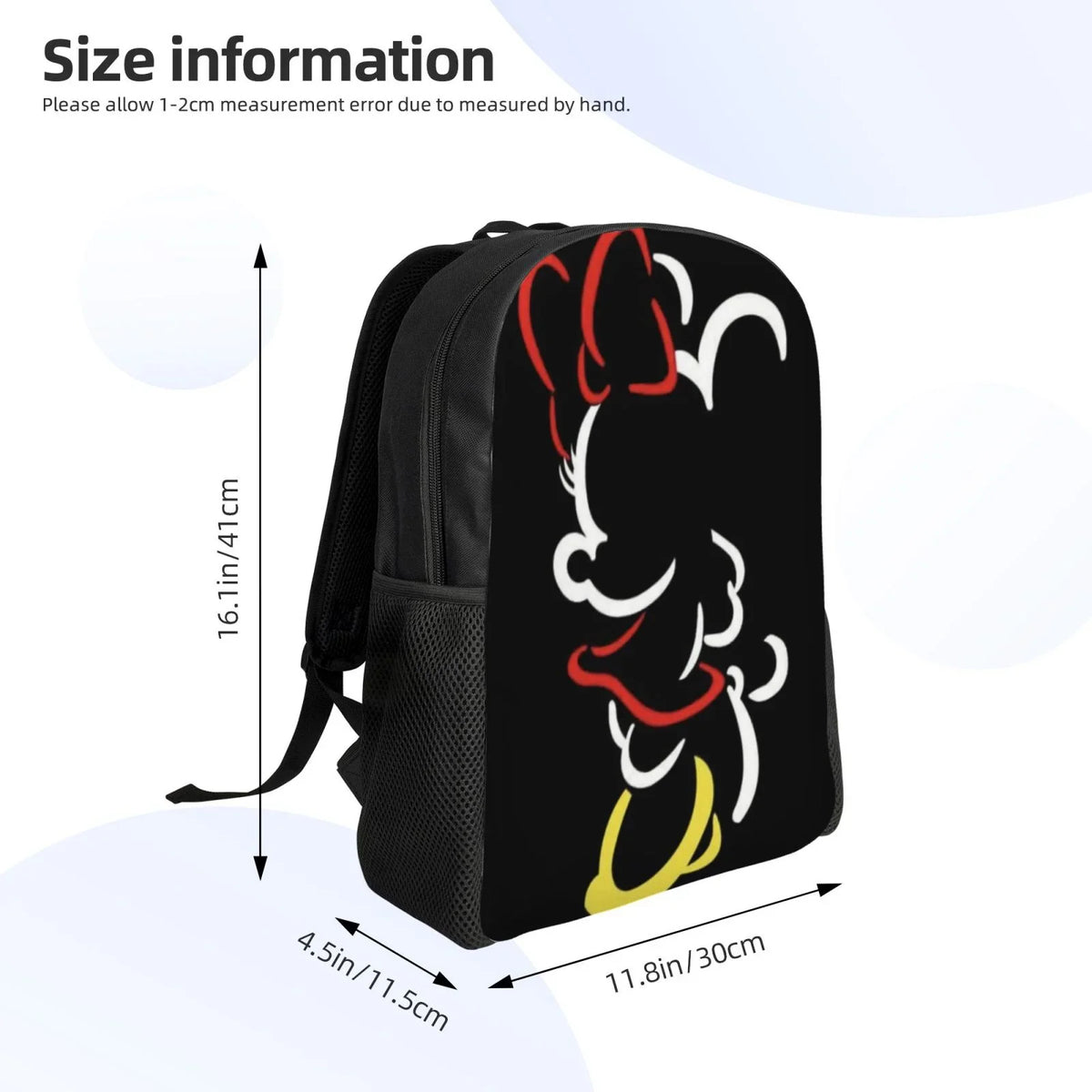 Cartoon Minnie Multipurpose 3D Anime Backpacks Backpack Casual Printed Bags Daypacks Travel