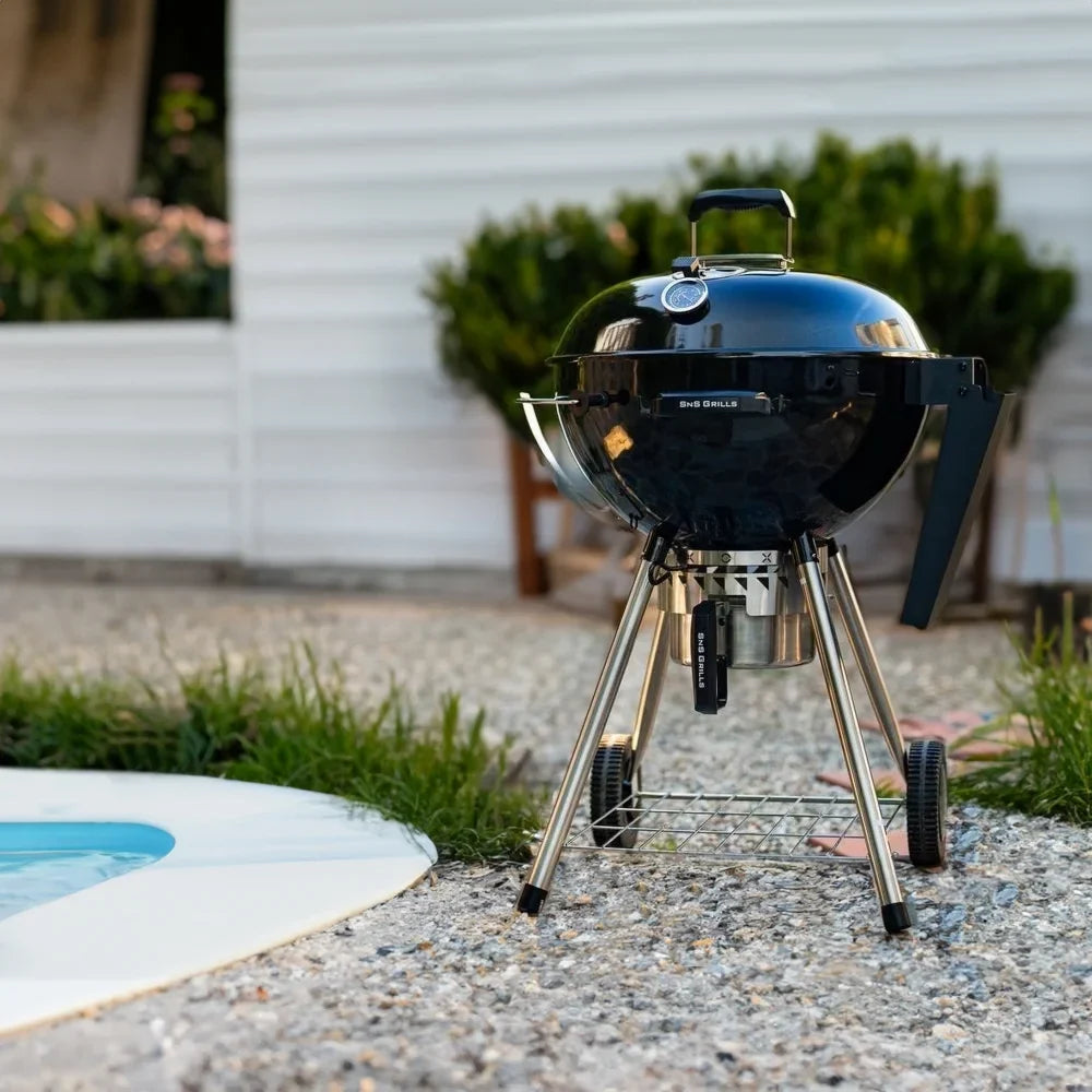 Sear Kettle Charcoal Grill 22 Slow SnS in by Grills 'N