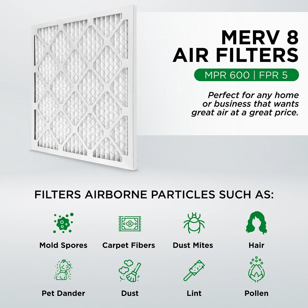 12. 23-3/4 MERV of 14x24x1 x x 13-3/4 Pamlico Actual Furnace AC 8 Pleated Filters. Air Air Size: Case 3/4