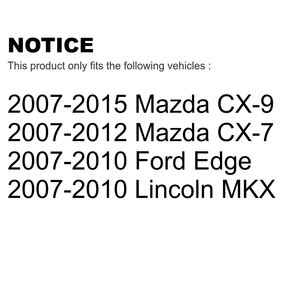 MKX For Ford Edge CX-9 Rear Front Mazda Semi-Metallic Brake CX-7 KPF-100094 Pads Kit Lincoln