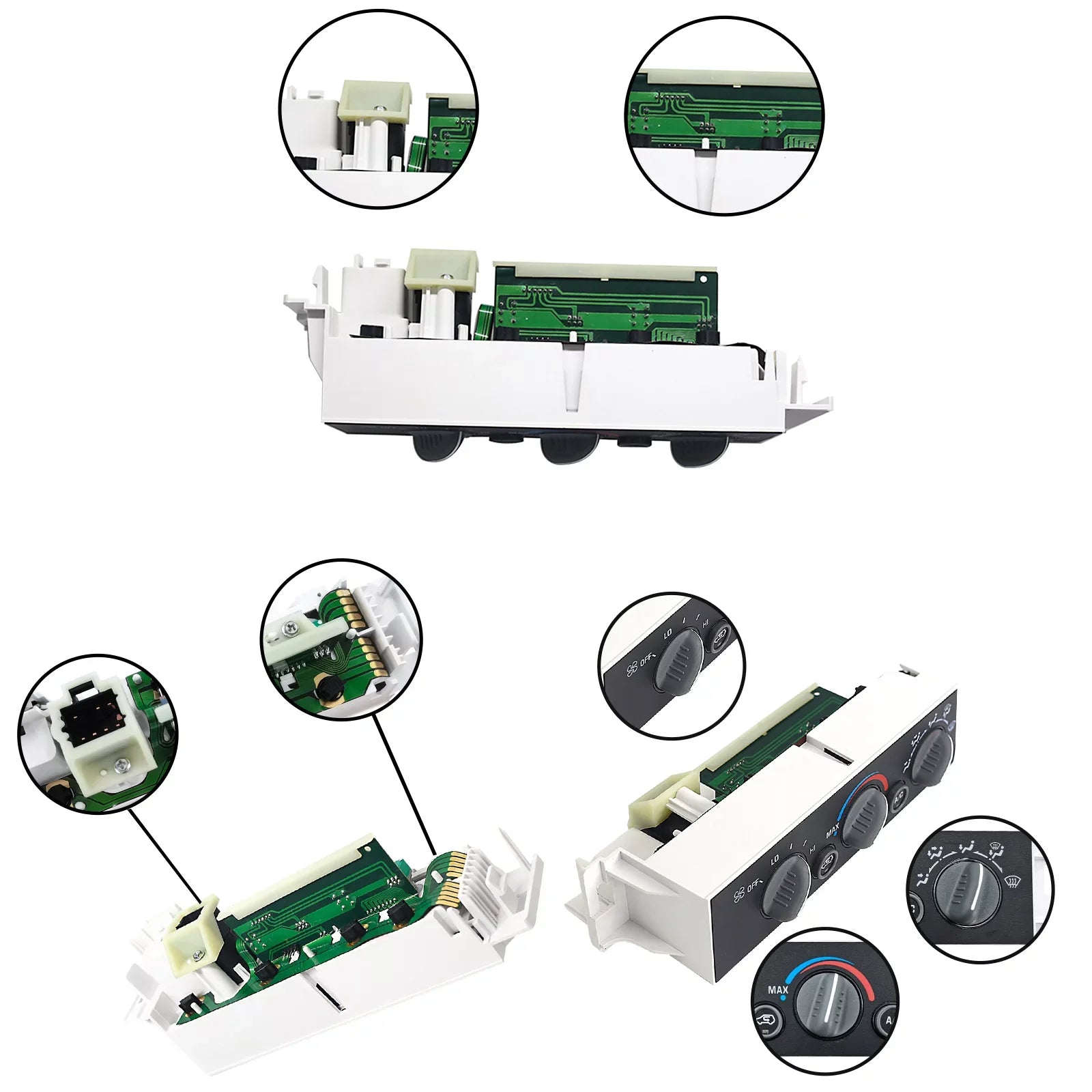 C1500, Panel K1500, K2500 GMC 16231175, Climate Chevy, Module with Control HVAC C3500, Escalade, - Heater Suburban, Control 16238895 Tahoe C2500, Compatible C3500HD, Cadillac,