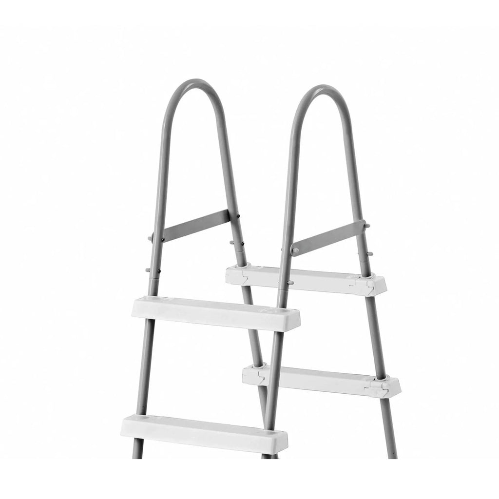 Protective Ladder Frame Mat Pool + 42-Inch Ground Ladder Pool Steel Intex Above