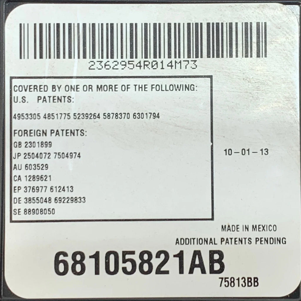 1500 Roof Ram Dodge OEM 2013-2015 Console Gray/Black Overhead Pre-Owned (Good)