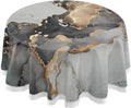 Fluid for with Outdoor Abstract Umbrella Patio Backyard Covers Cloths 60In,Waterproof Art Table Natural Hyjoy Luxury Round Hole Zipper,Party /BBQ/Picnic Table and Round Painting Tablecloth