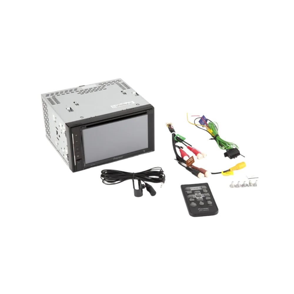Kit Double Mounting Radio - Camera, 350Z for Multimedia with Pioneer Installation KIT470 /Bluetooth and DVD Stereo - Kit 2003-2005 Nissan Din Touchscreen Car Backup Bundle