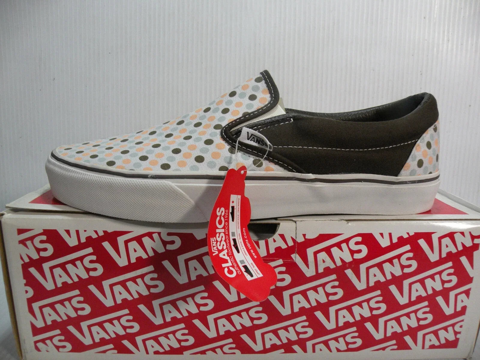 COFFEE/WALNUT 11 VANS CLASSIC POLKA MEN LOW DOTS SIZE SHOES NEW 5862299