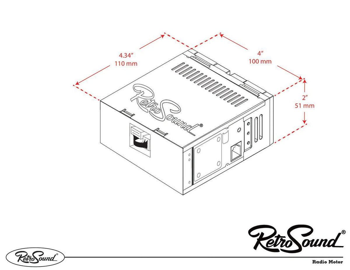 Ranchero AUX, LACB-M1-121-55P-75PF4 Ford 1977-79 with RetroRadio AM/FM Include Compatible Bluetooth, Features