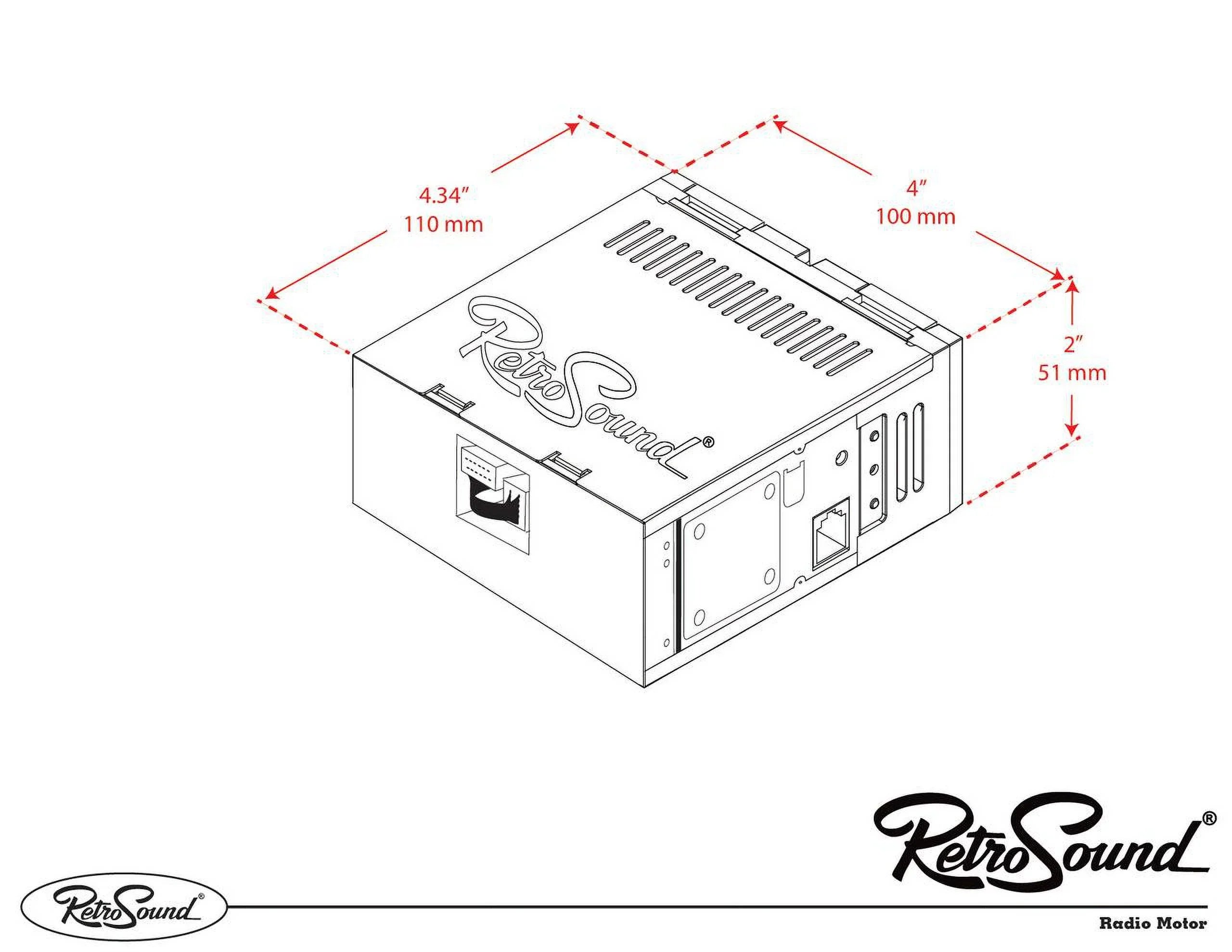 Include AUX, Mercury RetroRadio Features AM/FM Bluetooth, 1977-85 Compatible with Capri LACB-M1-121-03P-73PMC3