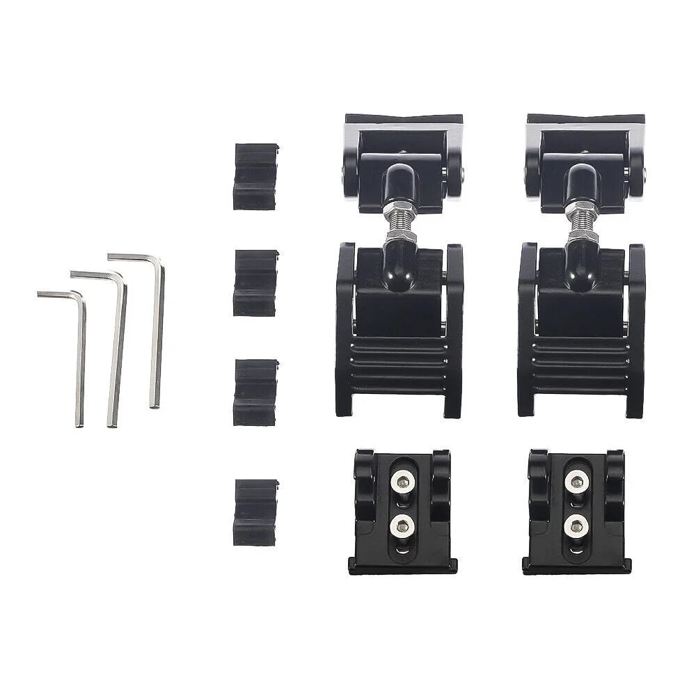Secure Pack Latch 07-18 2 Onemayship Vehicle Catch Wrangler Hood Protection-Black for US Jeep Front JK Lock