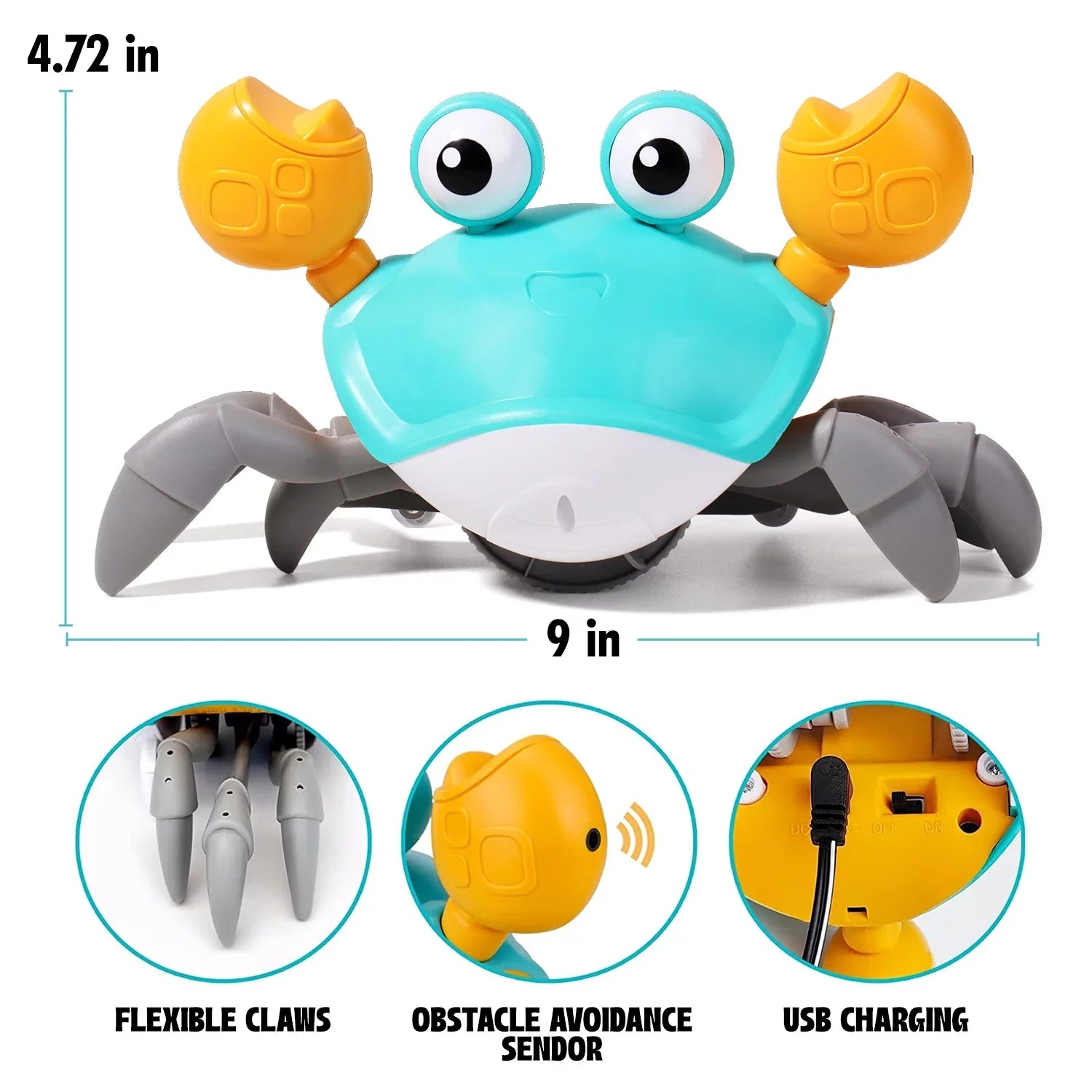 Stunning Crab Months Crawling Chirstmas 12 36 Babies For And Crawl 4 8 And 6 11 10 9 Interactive And Toddlers Gift Music Development Baby Atlas Birthday Learning 3 5 7 Old Toys