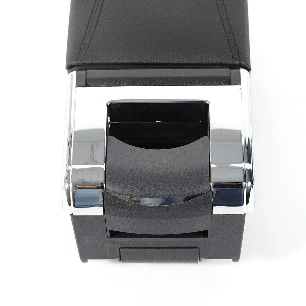 Car for Tiida Box Versa OUKANING Armrest Center Leather Latio 2007-2011 Console Box Storage Black Center Console Rotatable Nissan