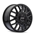 DUALLY Gloss 8x6.5 Wheel Mayhem Cogent Black FRONT 20x8.25 (115mm)