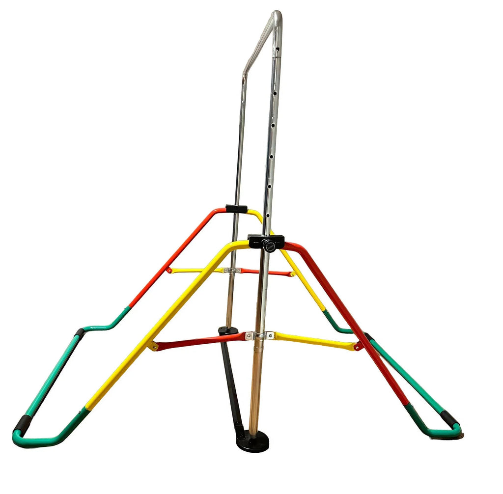 Horizontal Bar, Junior for Equipment Bar Expandable, Home - Monkey Gymnastics Red/Yellow Kip Kids Bar Folding, Playground Height-Adjustable Training,