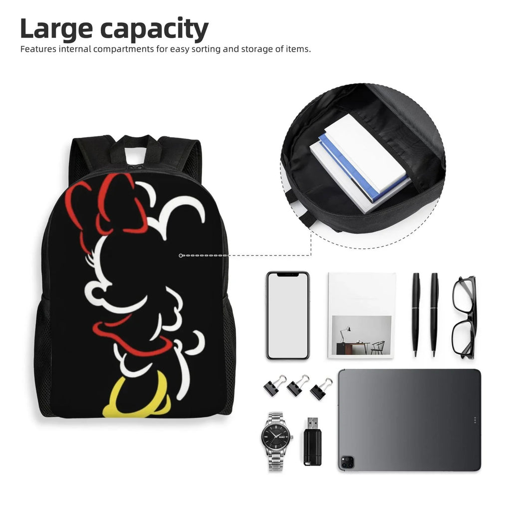 Cartoon Minnie Multipurpose 3D Anime Backpacks Backpack Casual Printed Bags Daypacks Travel