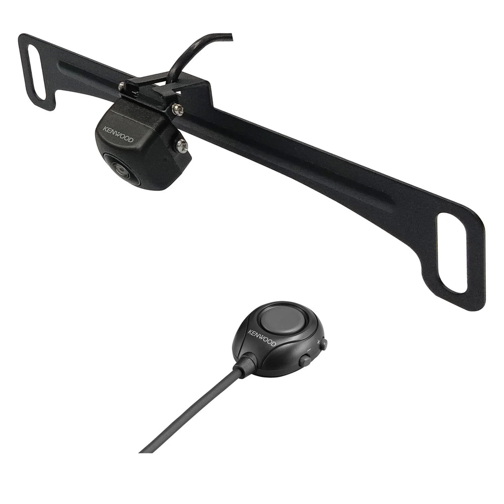 Receiver Kenwood DMX709S View Rear MultiMedia Plate with CMOS-320LP with Multi-Angle Camera License Mounting