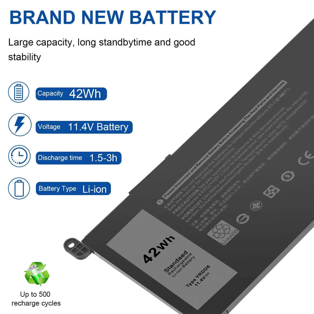 Inspiron for 5594 5584 3582 3793 3593 5593 5480 5590 5493 Dell YRDD6 Battery 0YRDD6