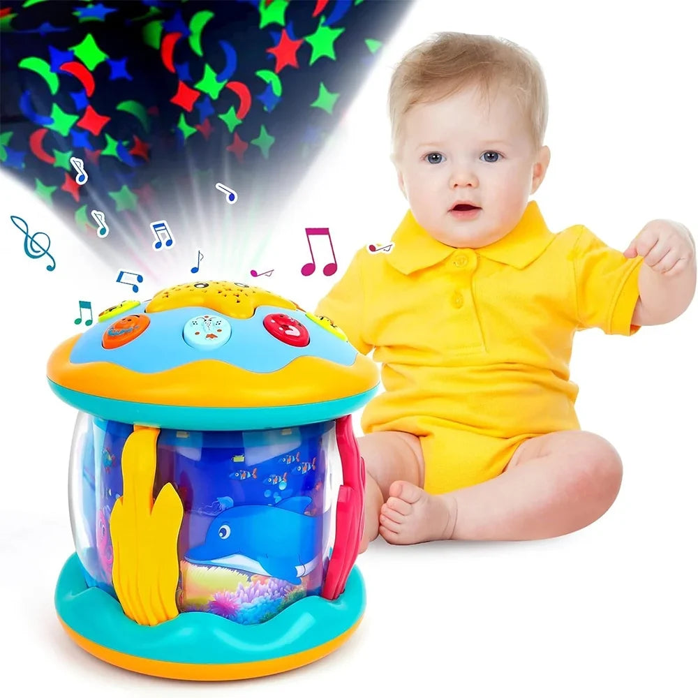 Toys Musical 3-6 to 12-18 in 9 Tummy Baby 4 Toys Projector Month Baby Infant 6 Time Months 0-3 12 Up Light Learning Rotating 1