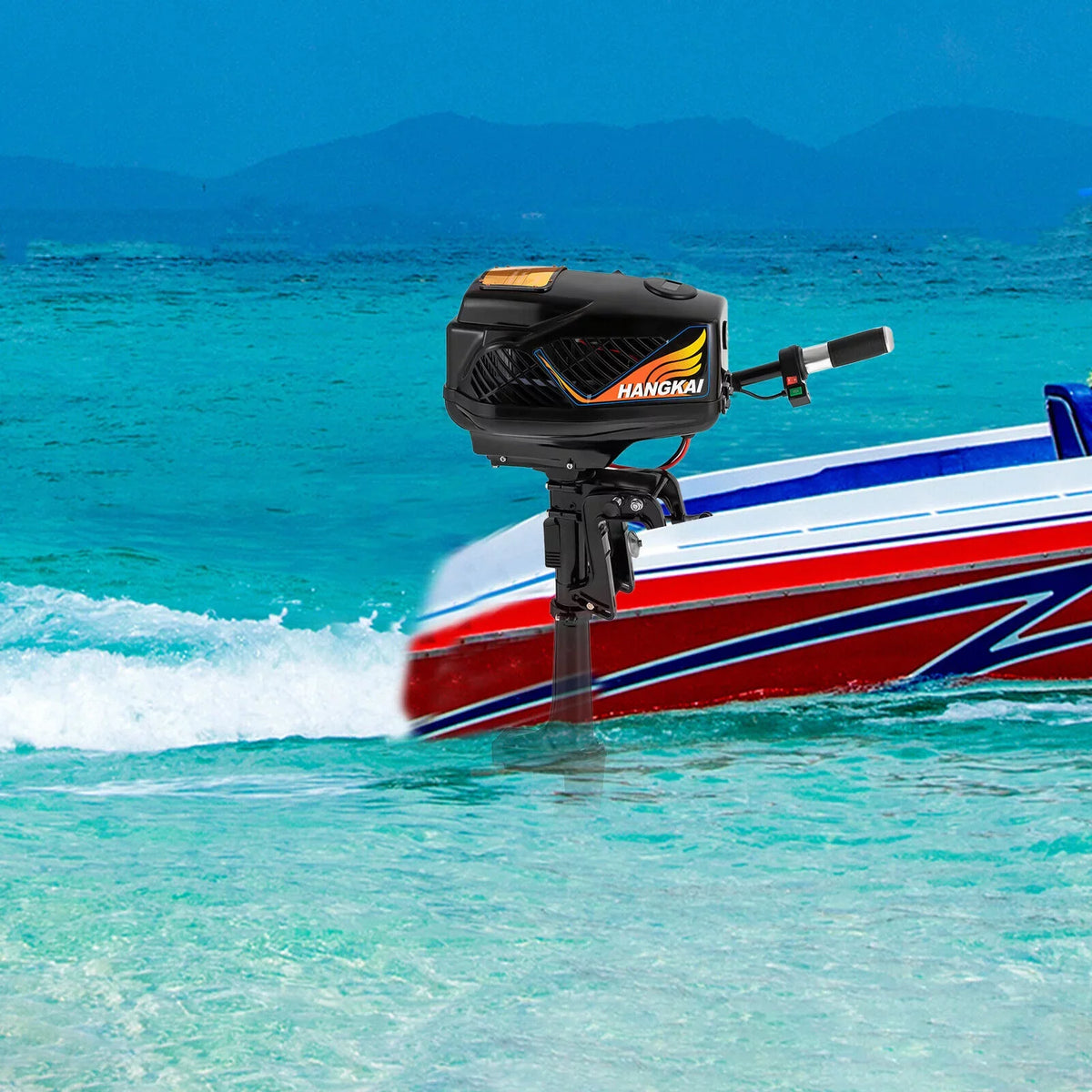 Motor Boat Outboard Electric Engine Fishing Shaft 5.0HP Trolling 48V Short