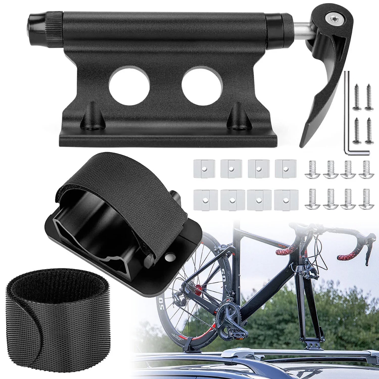 Bed Set Truck Pickup Mount Heavy-Duty QR Block Fork Mount Fork Holder Bike Rack