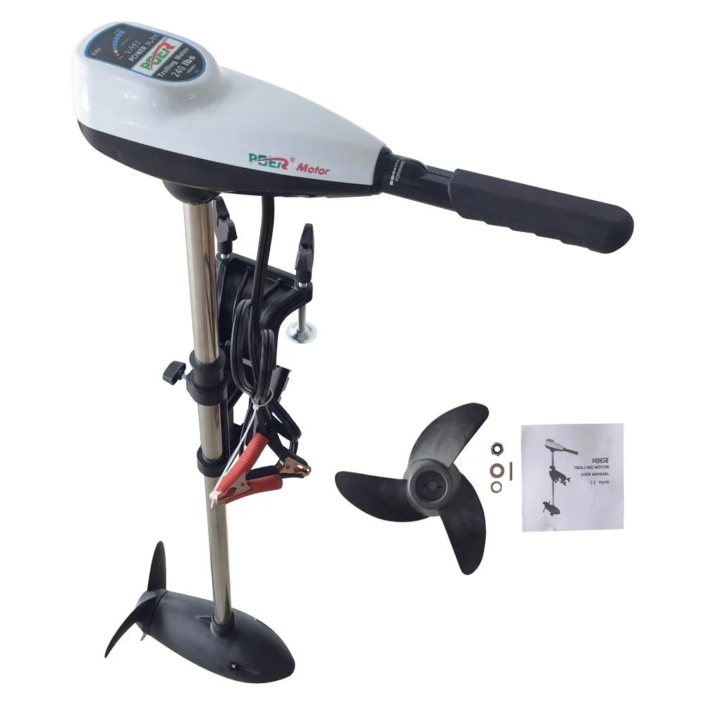 Trolling Electric 24V Electric PreAsion 240lbs Outboard Motor Thrust Saltwater Engine Motor Outboard