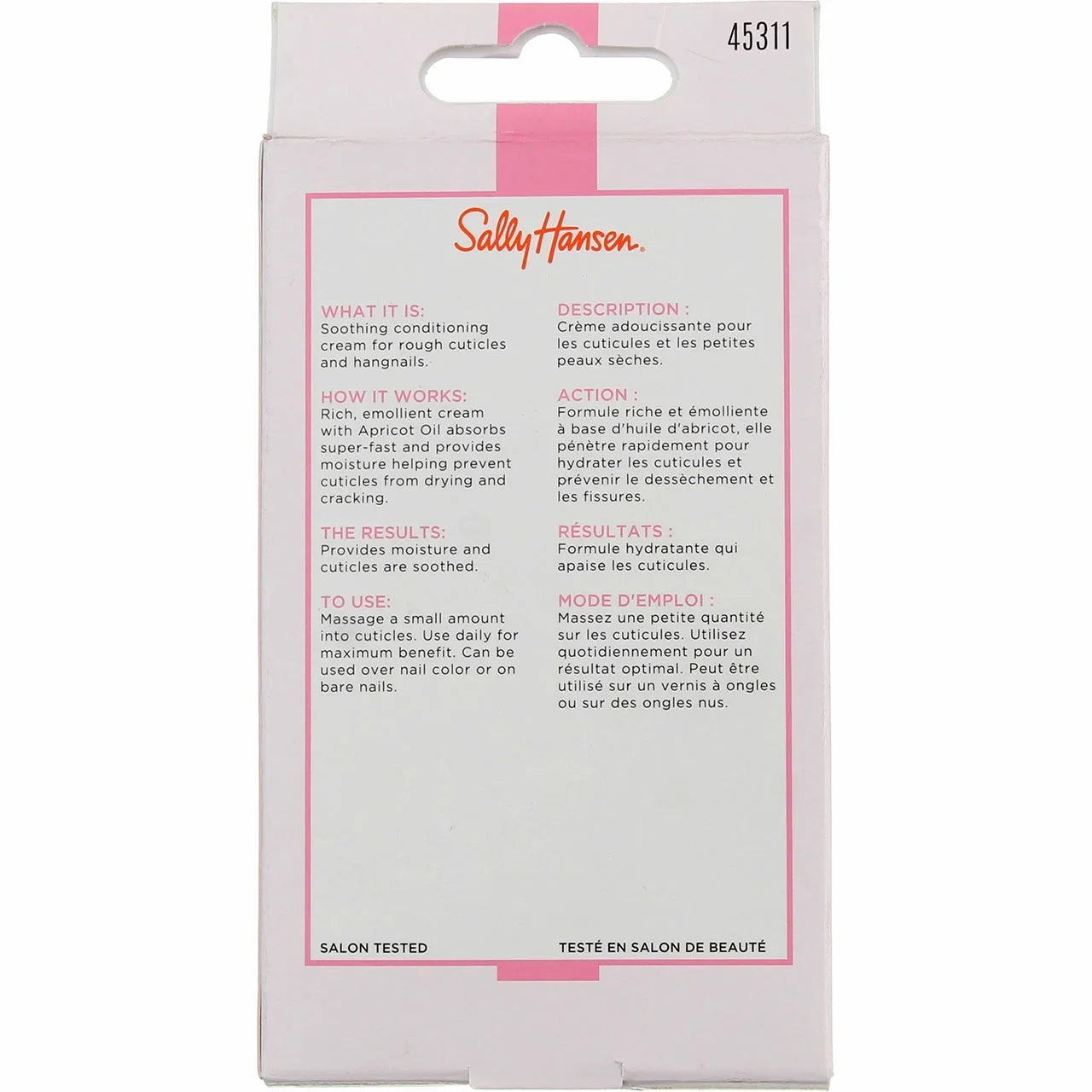 Cream Cuticle oz - Sally Massage Pack Hansen 4 0.4
