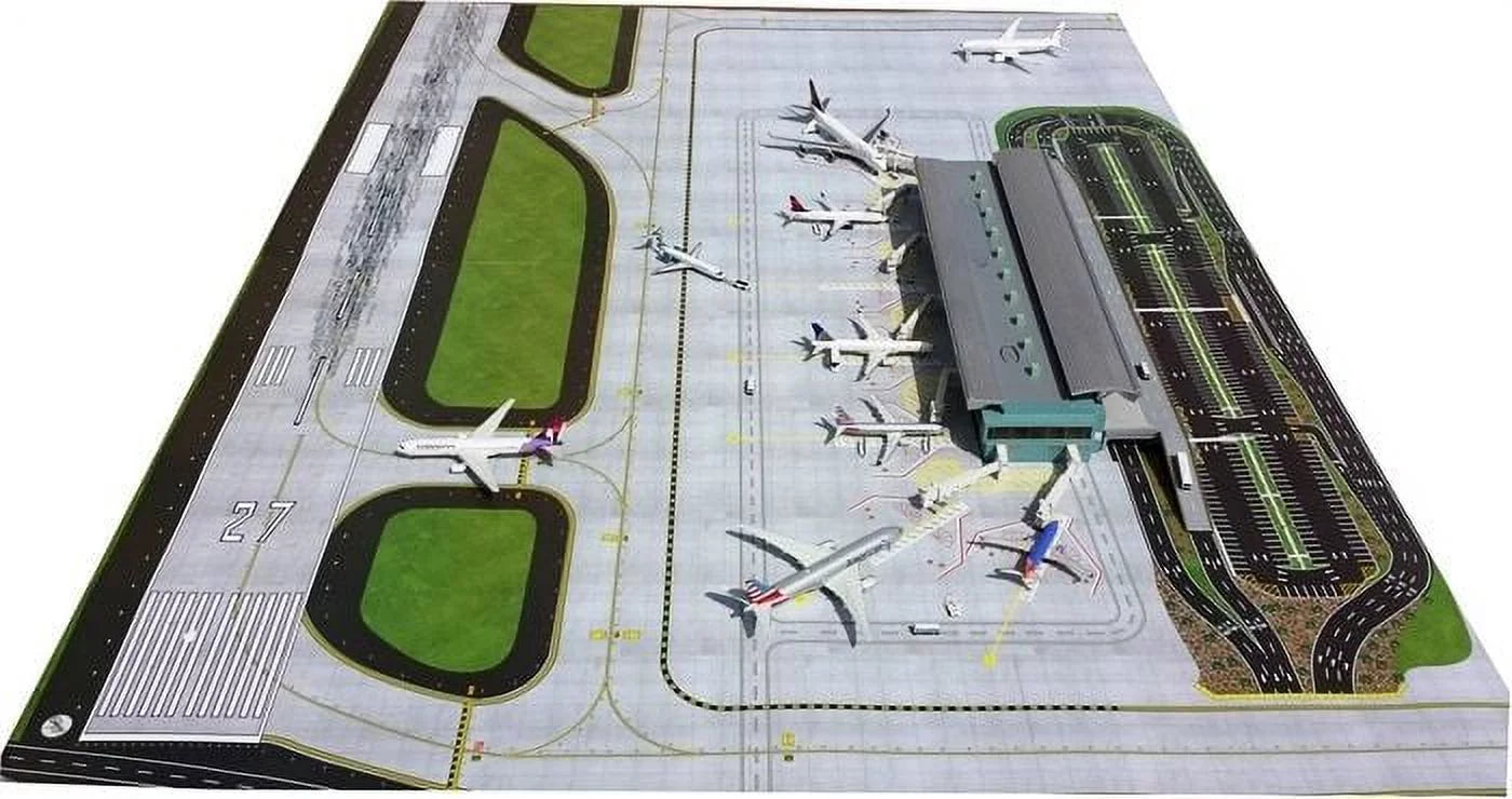 Side Land Airport Set - Jets Gemini 1-400 1-400 Airside Terminal