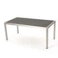 Outdoor Bay Aluminum Coral Wicker Table Dining Top, with Grey