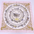 90 Promenade x Longchamps Scarf Ladies De Pink Hermes Silk Multicolor Carre (Good) HERMES La Pre-Owned