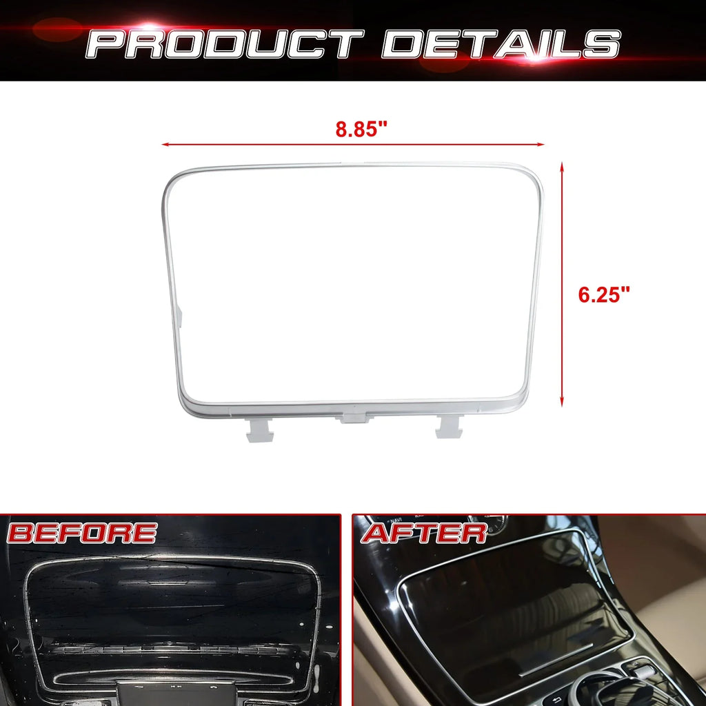 Frame GLC Ashtray Mercedes C400 Class Box Compatible Center Storage C300 Console W253 GLC Benz with 2015-2021 C C63 W205 Tech Trim, 300 Chrome, Xotic 2016-2023 Class