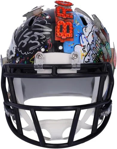 by Fanatics Artist Manning - Helmet B703374 Broncos Certified Mini Charles Peyton Authentic Painted - Fazzino Autographed Hand - Denver