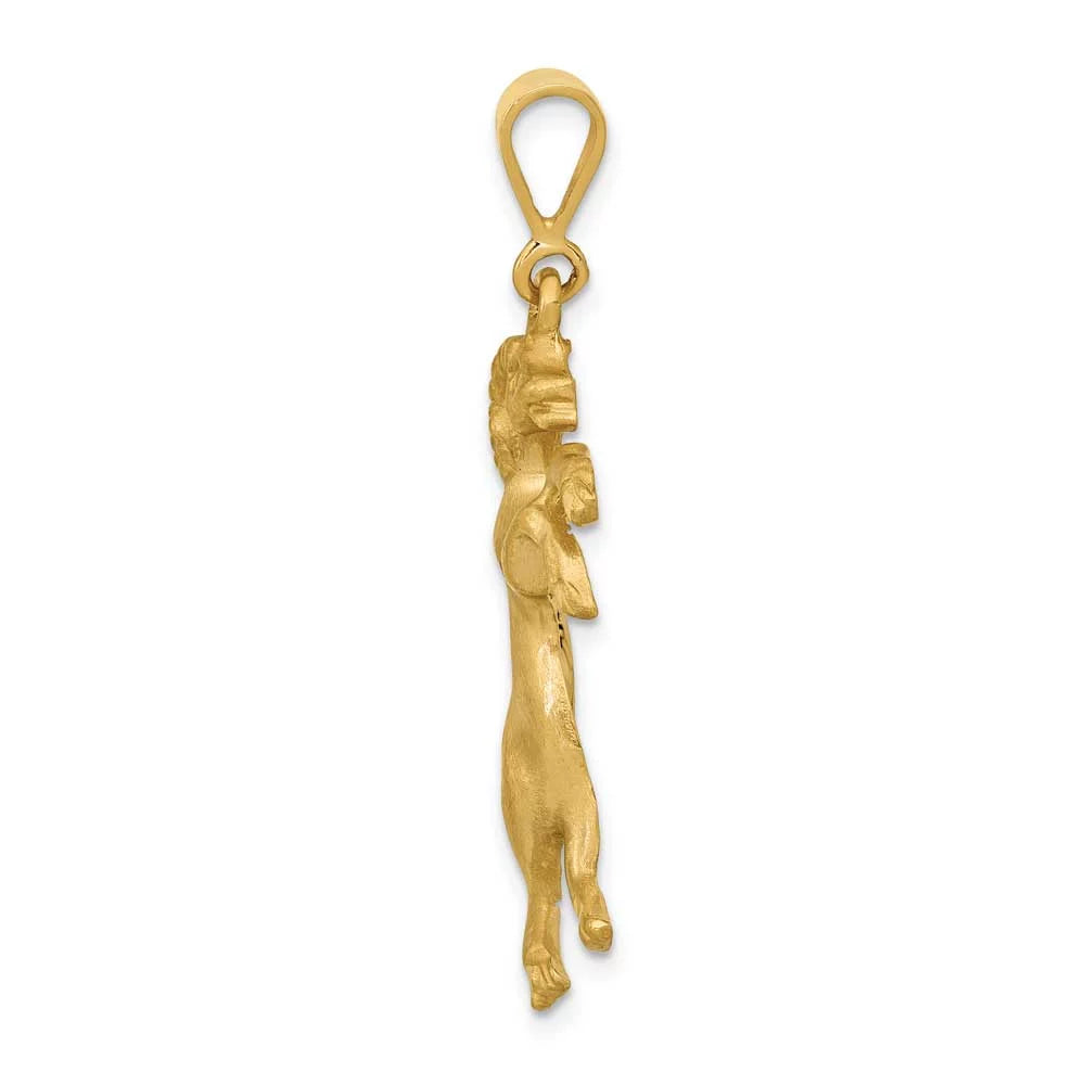 Gold FJC Aries Finejewelers Yellow Zodiac Charm 14k