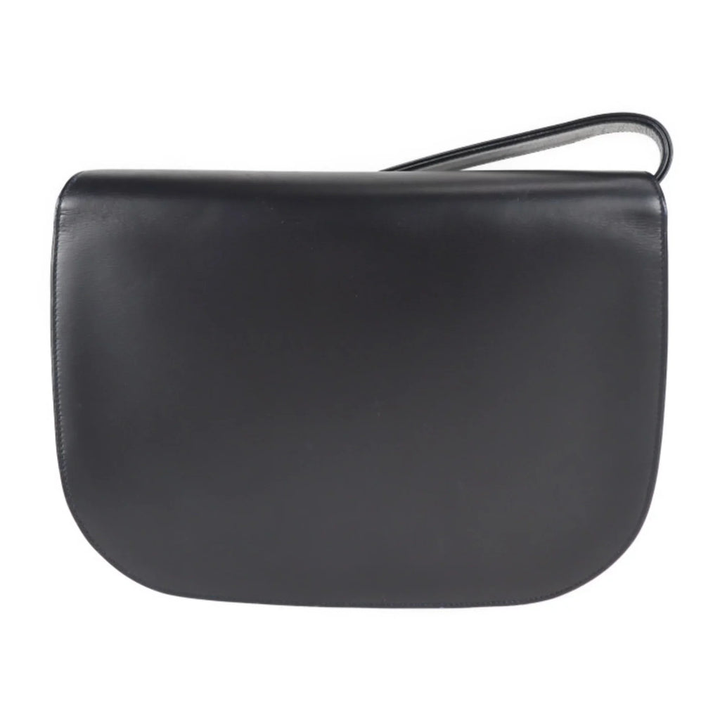 CARTIER 2WAY sapphire Cartier calf Pre-Owned bag shoulder dark clutch (Good) line leather navy
