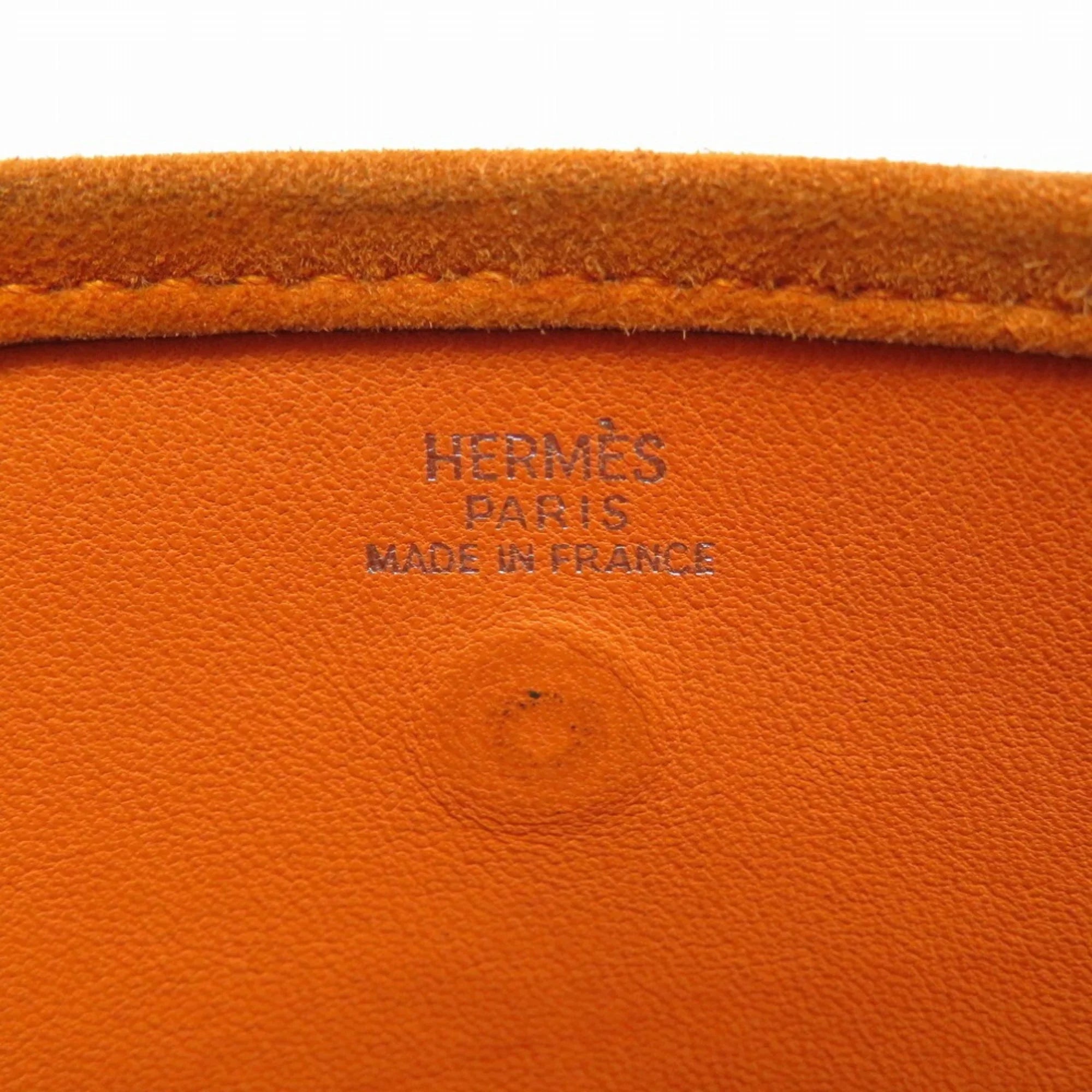 Hermes Bag Orange (Fair) H Pre-Owned TPM 0069HERMES Shoulder Engraved ¡õ Evelyn Dobris
