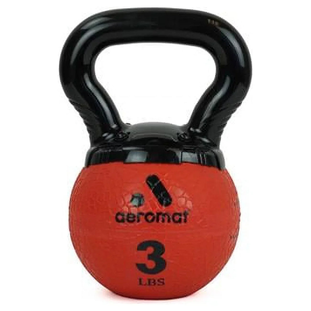 New Aeromat Kettlebell Medicine - Mini AGM Group Handle 3 Elite lbs Ball, 2021 Red