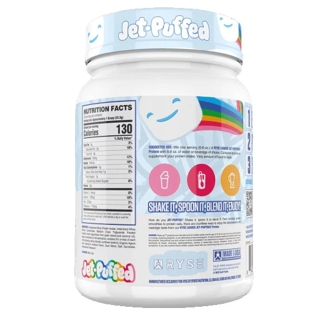 Jet Puffed Protein, Workout Powder, RYSE Servings, Post Marshmallow, Protein 25g Loaded 20