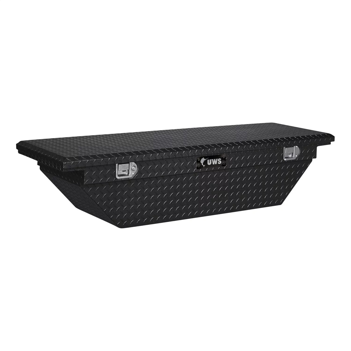 Welding ALUMINUM TOOLBOX CROSSOVER LOW TBS-69-A-LP-BLK ANGLED Services BLACK 69IN LID SINGLE UWS/United UWSTBS-69-A-LP-BLK PROFILE