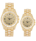 Queen Gold) Set ST10327ML Watch and King Hers for on Point His/Hers Hip - Couple Matching (ST10372Gold - His and Hop Perfect Bling'ed Today's Power Out