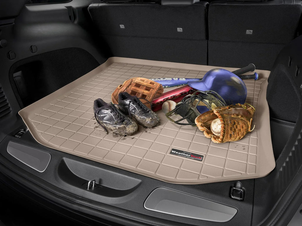 compatible Behind - 2009-2015 Honda Seating, Liner Row WeatherTech Trunk Cargo with Grey 2nd Pilot