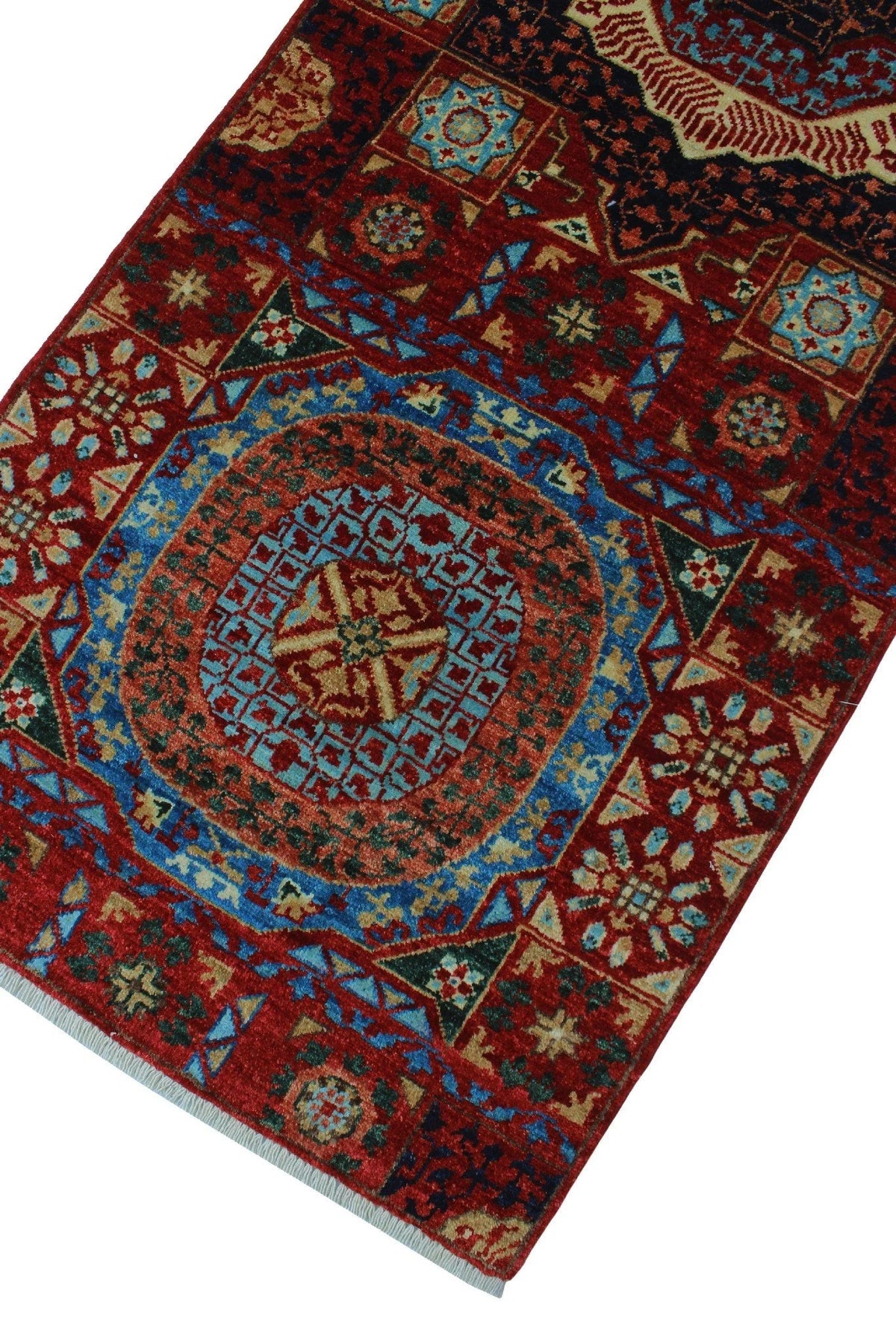 2'7" Runner, Aria 17'8" Lenora x Red/Blue