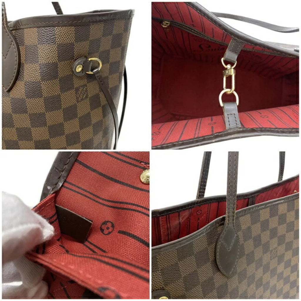 Tote Bag LOUIS MM Louis Brown Ebene Neverfull SP4039 Pre-Owned Damier Ladies Vuitton (Fair) N51105 VUITTON