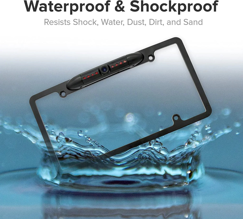 Rearview Backup Camera DDX-512 for Waterproof Kenwood Plate License DDX512 Black