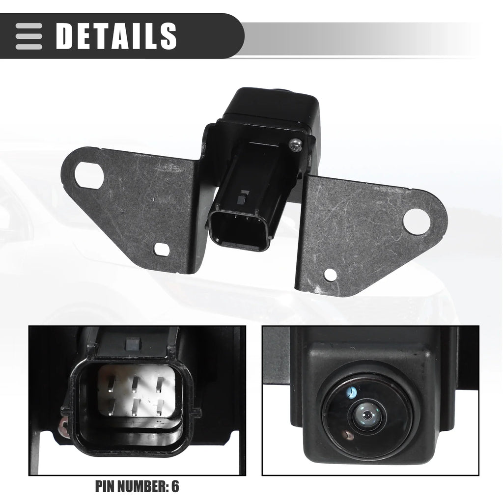 View Bargains Front Sport Nissan Plastic Camera Parking 2017-2019 No.284F1-4EA0A Unique Rogue for Black Metal