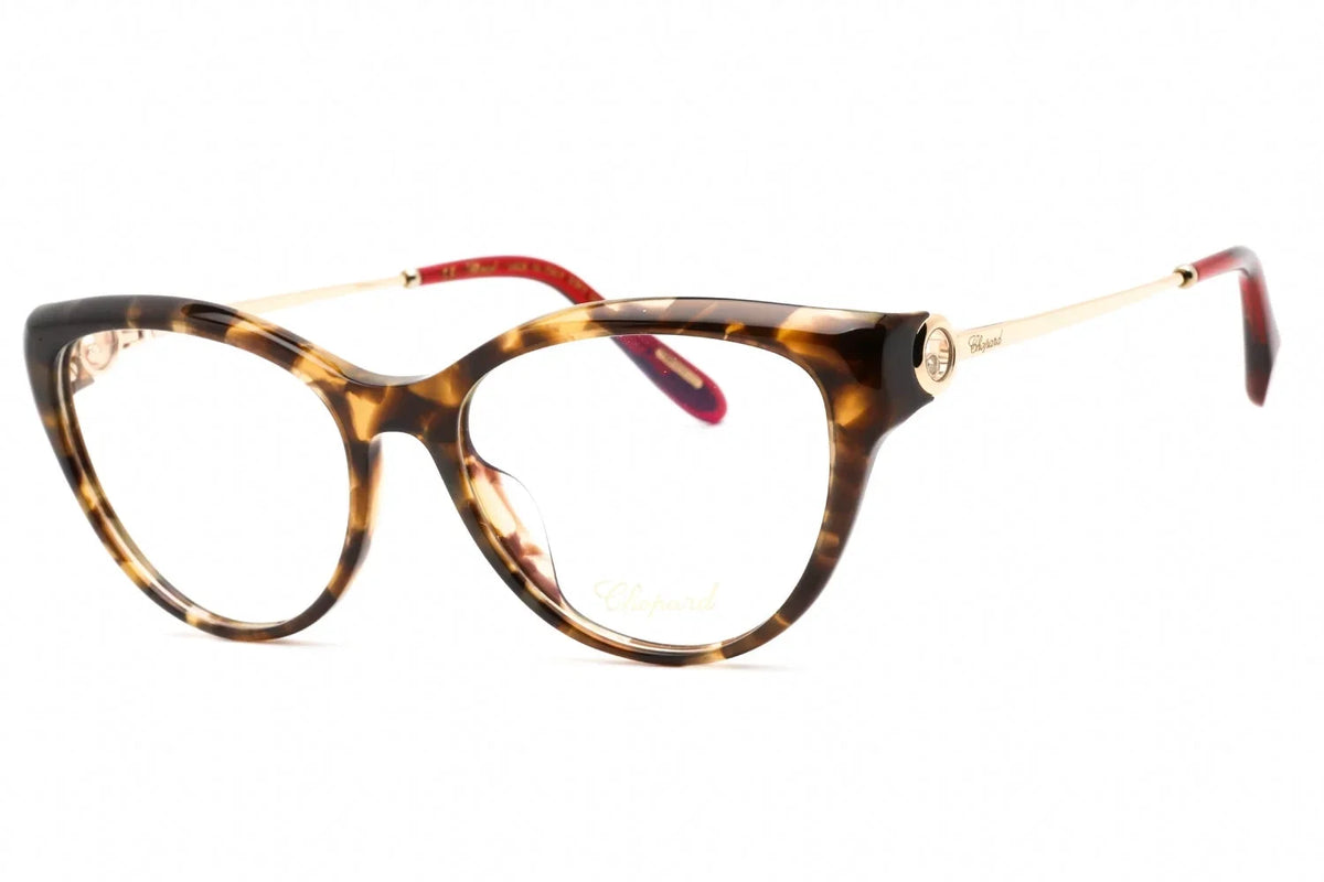 Plastic Women's Eyeglasses 9AJY Brown Frame Havana VCH323S Chopard
