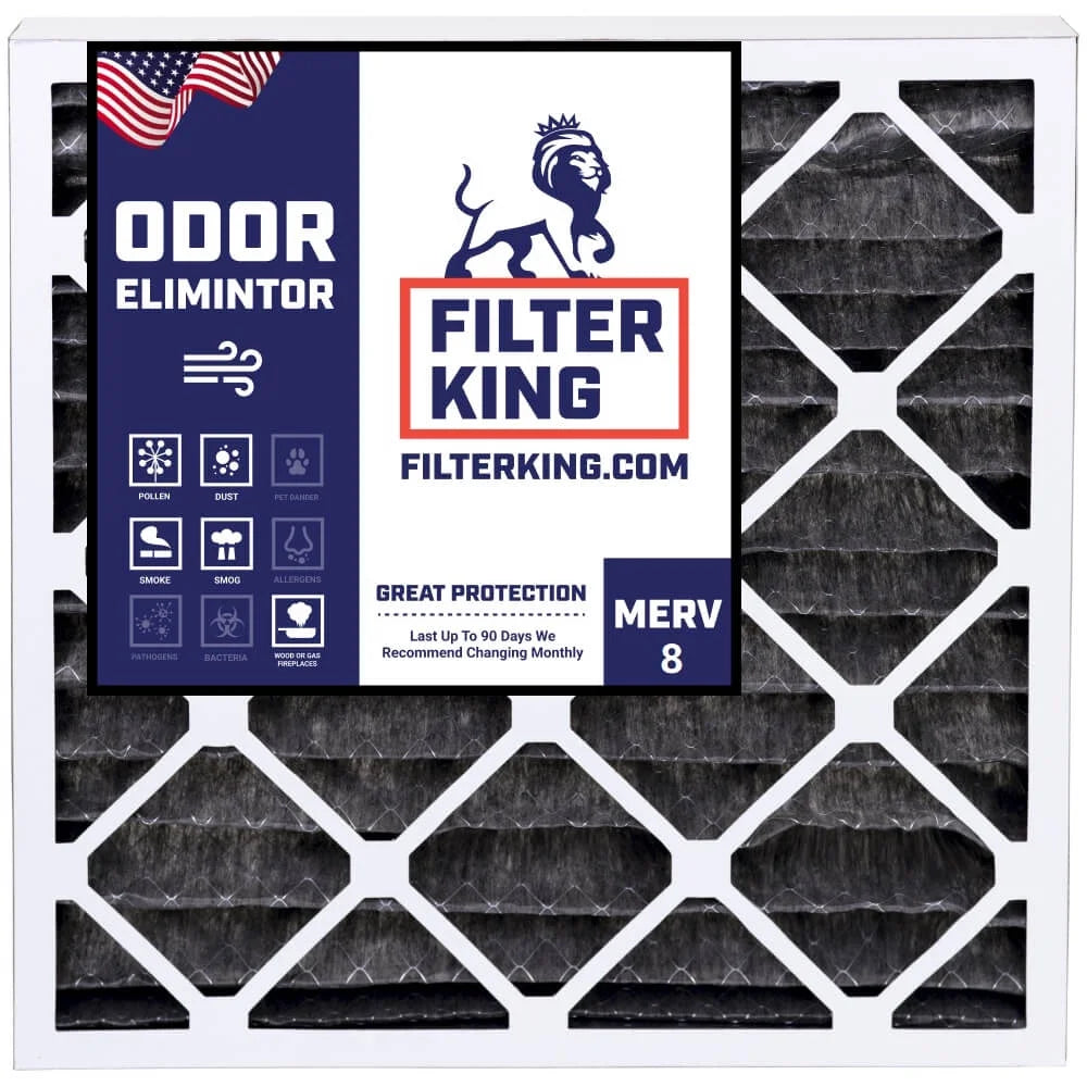 King Size: MADE | 13.5 14x25x1 4-PACK Air .75" Filters IN x USA Filter Actual HVAC Filter | Carbon x 24.5 MERV 8 | | A/C Pleated Furnace
