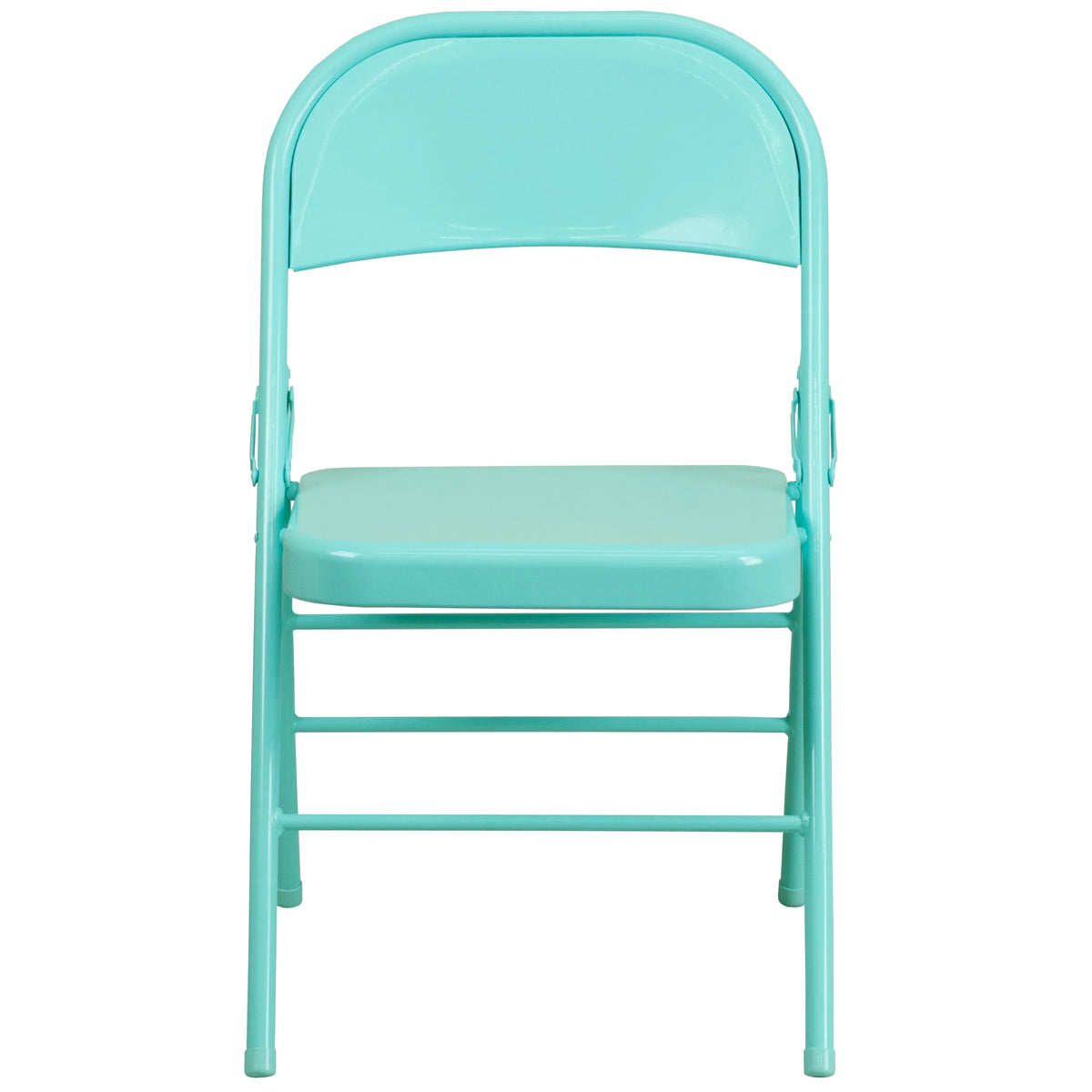 & Teal Tantalizing Metal Folding Double Chair Hinged Series Flash Braced Furniture HERCULES COLORBURST Triple
