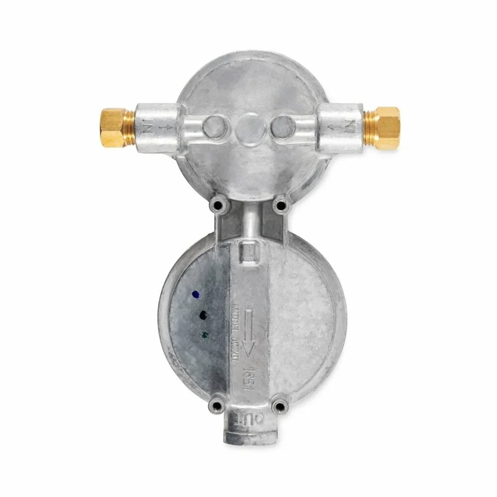 Propane Tank Dual Double-Stage With RVs Camco (59005) Tanks Change Regulator- From Constant Full Auto Empty Auto-Changeover For with Gas a Pressure Hookups, to Propane Maintains